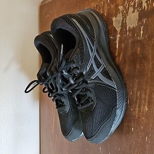 Asics Black and Gray Athletic Shoes